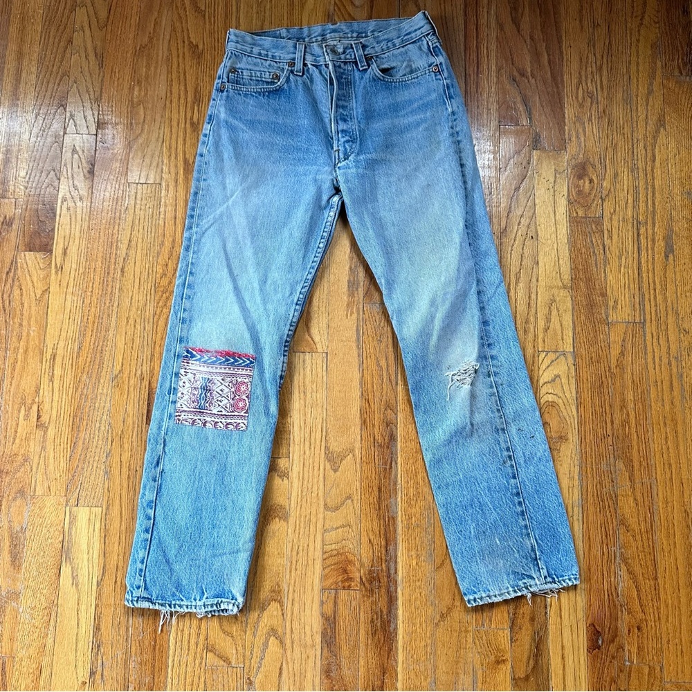 Vintage 501 Levi’s 1980s Patched